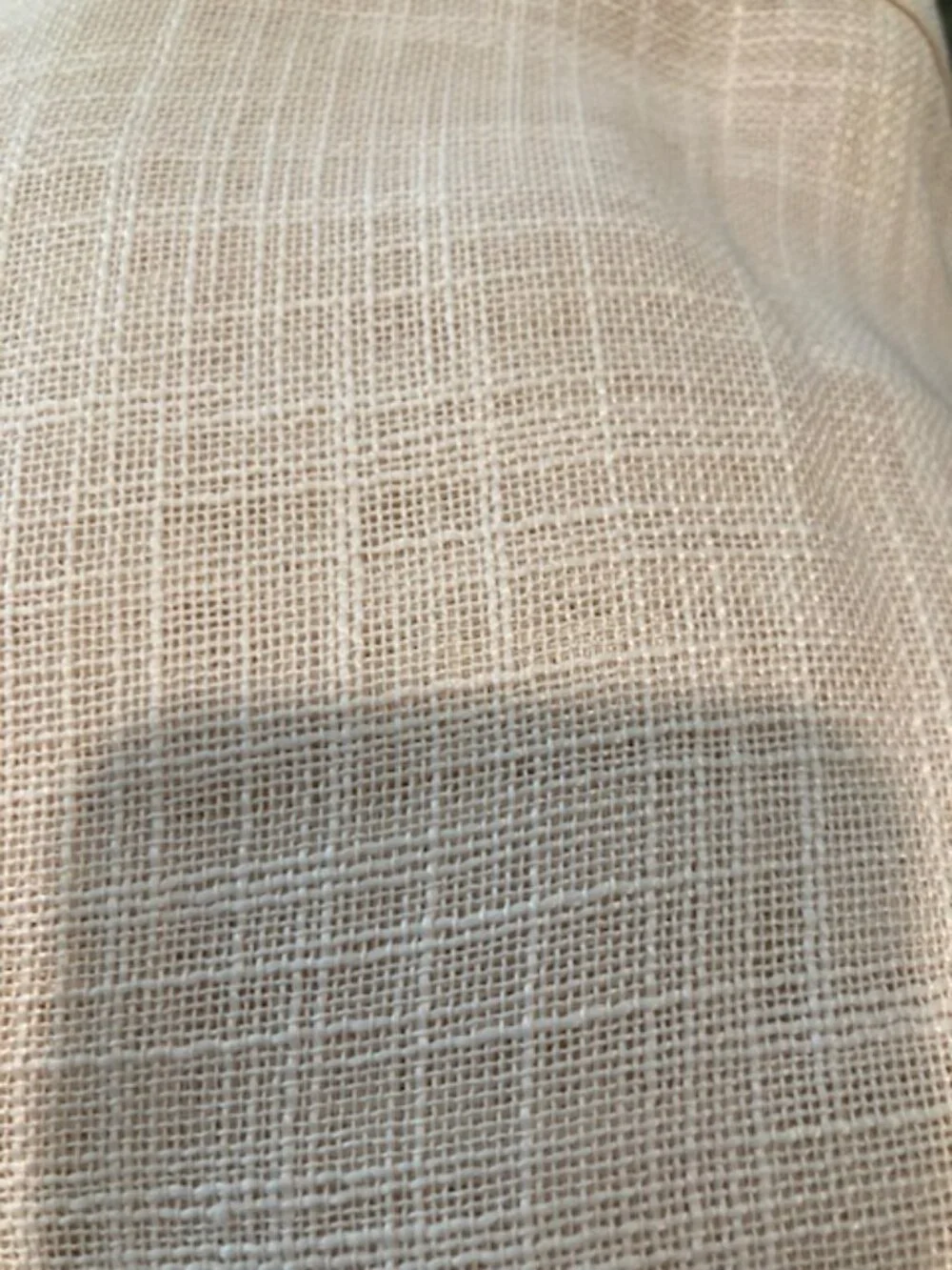 Faux Linen Textured Grommet Curtains